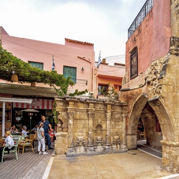 Den gamle bydel i Rethymnon på Kreta