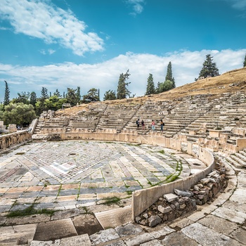 Dionysus teateret for foden af Akropolis i Athen - Grækenland