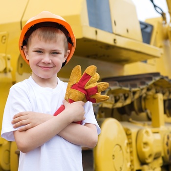 Glad drend foran Bulldozer