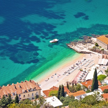 Banje stranden i Dubrovnik, Dalmatien i Kroatien