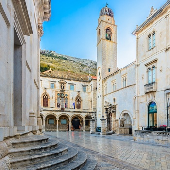 Sponza Paladset i Dubrovniks gamle bydel, Dalmatien i Kroatien