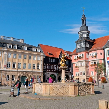 Eisenach Marktplatz, Thüringen i Midttyskland ©Christiane Würtenberger