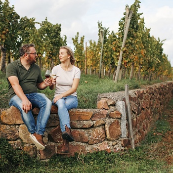 Ejerne af vingården Humbrecht-Trapp i Alsace - Frankrig