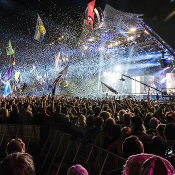 England, Somerset - Glastonbury Musik Festival for fuld udblæsning