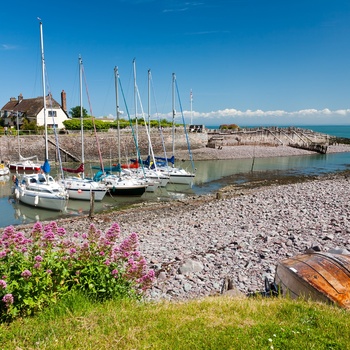 England, Somerset - både i den ydre havn ved Porlock Weir