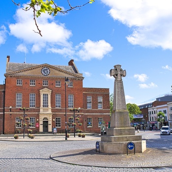 England, Somerset - den centrale plads kendt som Parade i Taunton