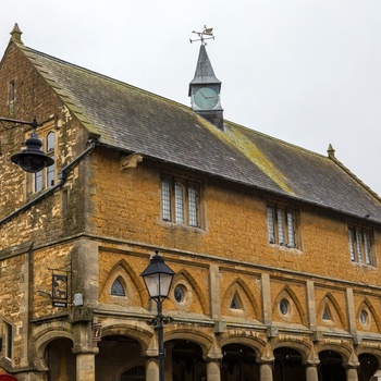 England, Somerset - den historiske Market Hall i Castle Cary
