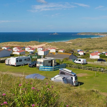 Campingplads i Cornwall med autocampere - England