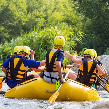 På river rafting i Europa