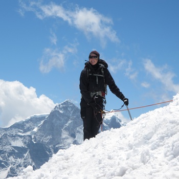 CEO og Bjergbestiger Stina Glavind på Lebuche - træning til Everest