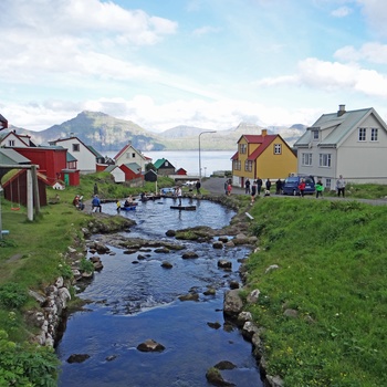 Gjovg bygden på Eysturoy, Færøerne