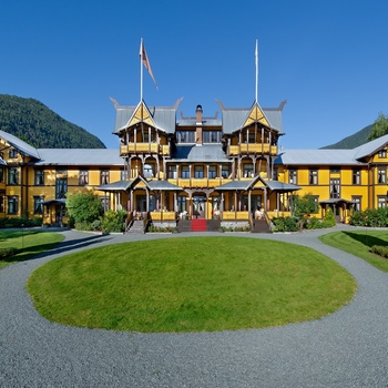 Facaden til Dalen Hotel, Norge