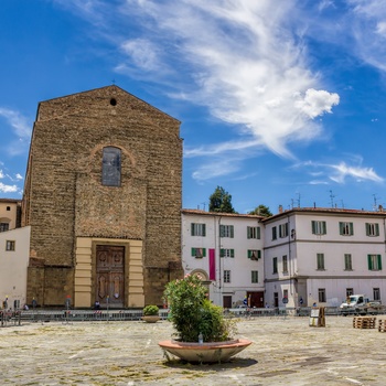 Piazza del Carmine og Brancacci kapellet i Firenze