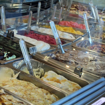 Gelato la Carraia, isbutik med lækker is i Firenze, Italien