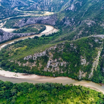 Flod gennem Nestos National Park - Grækenland