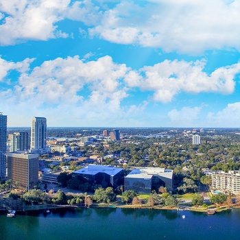 Luftfoto ud over Orlando, Florida i USA