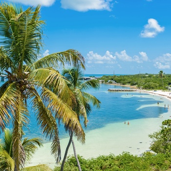 Bahia Honda ved Overseas Highway mod Key West i Florida, USA