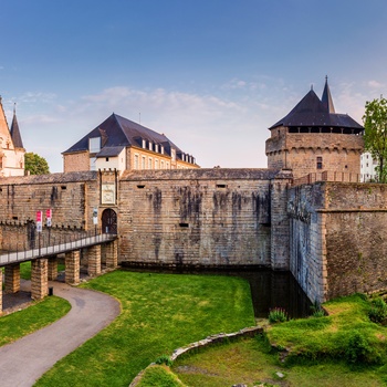 Slottet Chateau des ducs de Bretagne i Nantes, det nordvestlige Frankrig