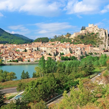 Byen Sisteron på Napoleonsruten gennem Provence, Frankrig