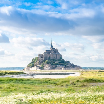Mont Saint Michel i Normandiet 
