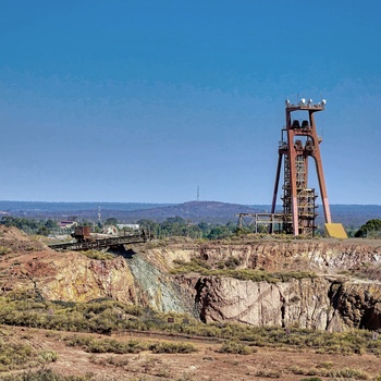 Gammel guldmine udenfor Kalgoorlie, Western Australia