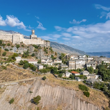 Gjirokastër by og slot - det sydlige Albanien