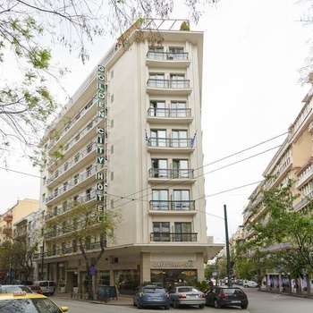 Golden City Hotel i Athen - Facade
