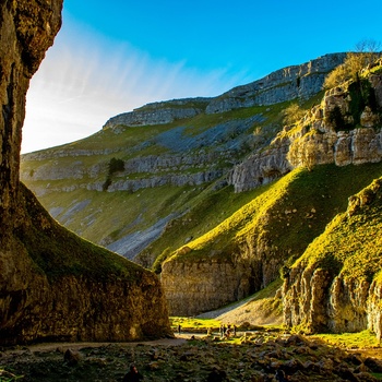 Gordale Scar i Yorkshire Dales nationalpark