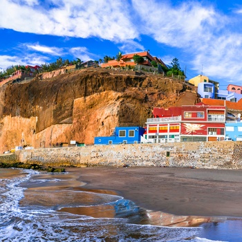 Kystbyen Puerto de Sardina på Gran Canaria