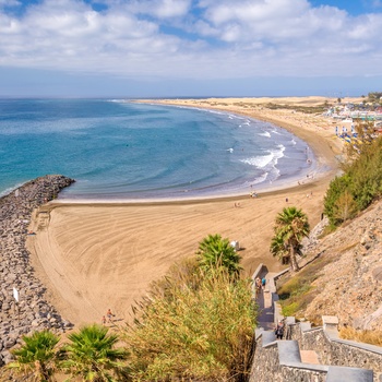 Udsigt ud over Playa del Ingles på Gran Canaria - Spanien