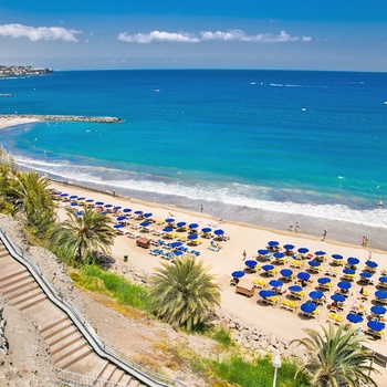 Stranden ved Maspalomas på Gran Canaria, Spanien