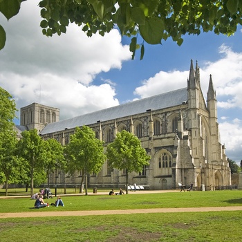 Winchester Katedral i Hampshire, England