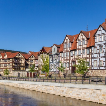 Bindingsværkshuse i Hannoversch Münden, Niedersachsen