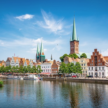 Hansestaden Lübeck i Nordtyskland
