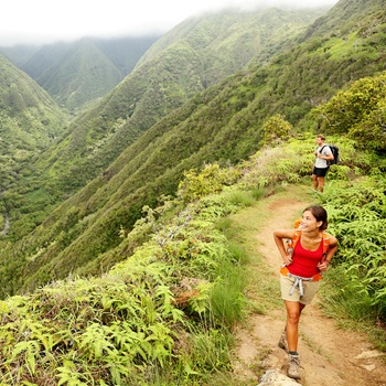 Vandring på Waihee højderyg trail, Maui - Hawaii