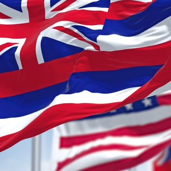 Hawaii og Starts and Stripes Flag
