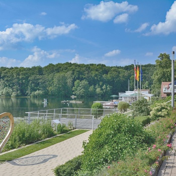 Lake Dieksee i Malente, Holstein