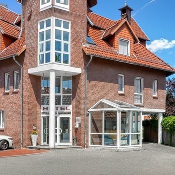 Hotel Am Braunen Hirsch i Celle, Tyskland - Facade og indgang