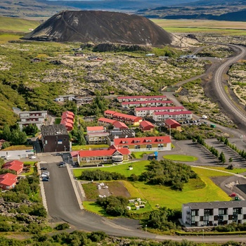 Hotel Bifrost i Borgarnes - Luftfoto