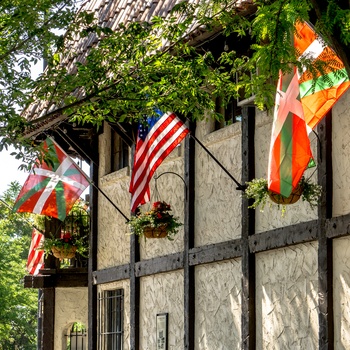 Flag i det baskiske kvarter i Boise, Idaho