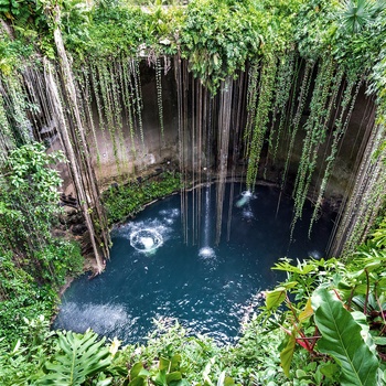 Ik-Kil Cenote nær Chichen Itza på Yucatan - Mexico