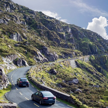 Vej mod Conor Pass på Ring of Kerry - Irland
