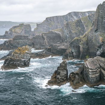 Irland, County Cork - den barske kyst ved Mizen Head