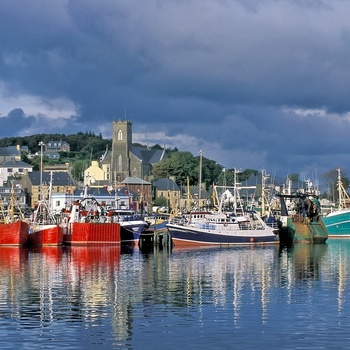 Irland, County Donegal - trawlere i Killybegs havn