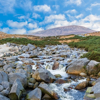 Wicklow bjergene på en sommerdag, Irland