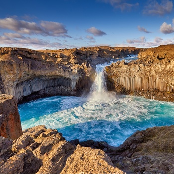 Aldeyjarfoss vandfaldet i Island