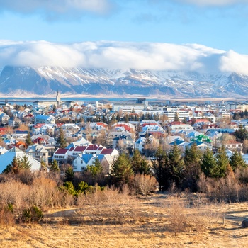 Udsigt til Reykjavik, Island