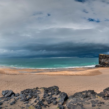 Skardsvík stranden på Snæfellsnes halvøen, Island