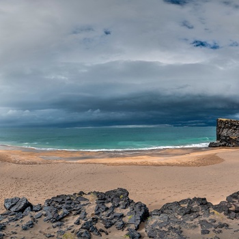 Skardsvík stranden på Snæfellsnes halvøen, Island