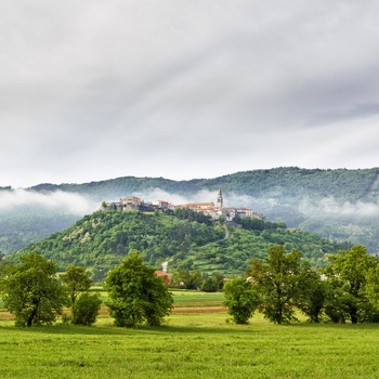 Trøffelbyen Buzet i Istrien, Kroatien